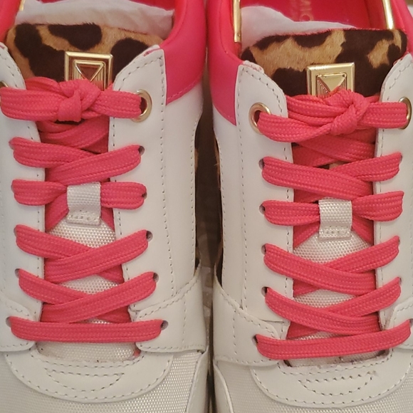 Michael Kors Billie Trainer Leather/Leopard Sneak - Picture 10 of 11